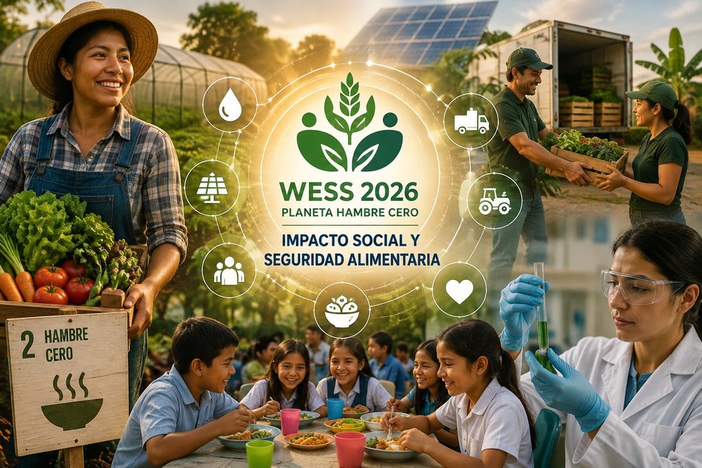 Programa WESS 2026 con los ejes de impacto social, seguridad alimentaria y sostenibilidad